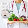 Yardwe Display Dome Cloche 8 Inches Lid Smoking Cloche Dome