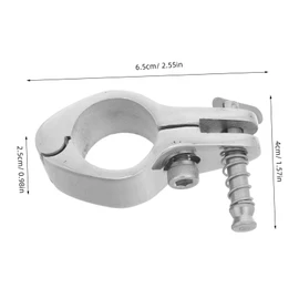 BIUDECO 2pcs Stainless Steel Jaw Slide Clamp Canopy Connector for Bimini Top Hardware for Boat and Yacht Accessories Durable Hinged Fitting for Various Tube
