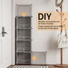 MAGINELS 6 Tier Shoe Rack Organizer with Cover, Slim Shoe