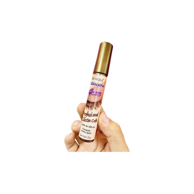 Kit Prosa 2 Pzs Rímel Profesional Silicon Tono Café