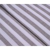 mon bijou® 12 x Fabric Napkins White - Grey Stripes