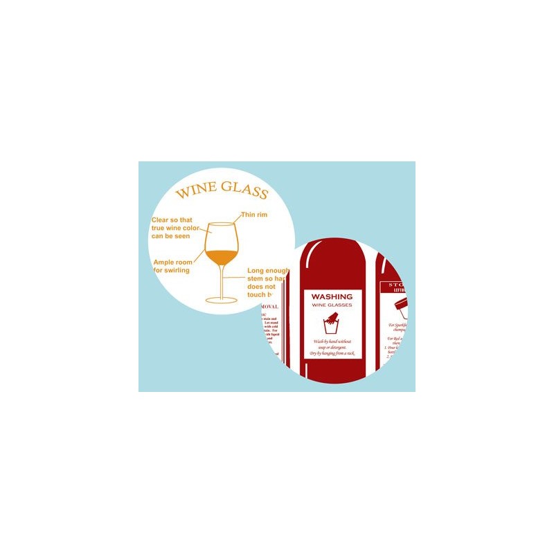 Wine Kitchen Towel Set - 100% Cotton