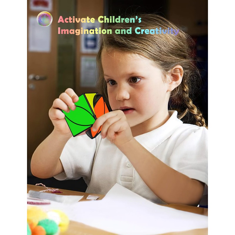 ROXENDA Magic Cube Set Dodecahedron Pyramid Ivy Skewb Speed Cube