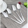 HOMMP Cucharas de postre de acero inoxidable de 16 piezas