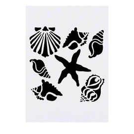 Azeeda 'Muscheln & Seesterne' Temporäres Tattoo - Hautfreundlicher & Ungiftiger Abziehbild · Wasserfest (TO00075887)