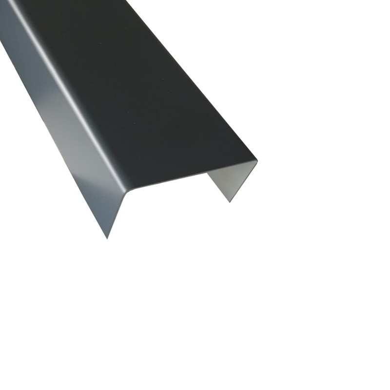 Cover Profile Aluminium Anthracite, 2000 mm U-Profile Decorative Exterior 20