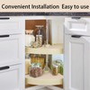 2 PCS Lazy Susan Shelf Liner,Silicone Waterproof Shelf Cabinet Liner,Non