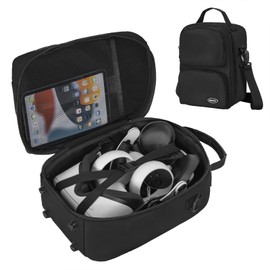 IBVIVIC Carrying Case For Oculus Quest 2/Meta Quest 3/Quest 3S Hard Case Fits Oculus Quest 2 Headset, Quest Pro, Touch Controllers Accessories Travel Case