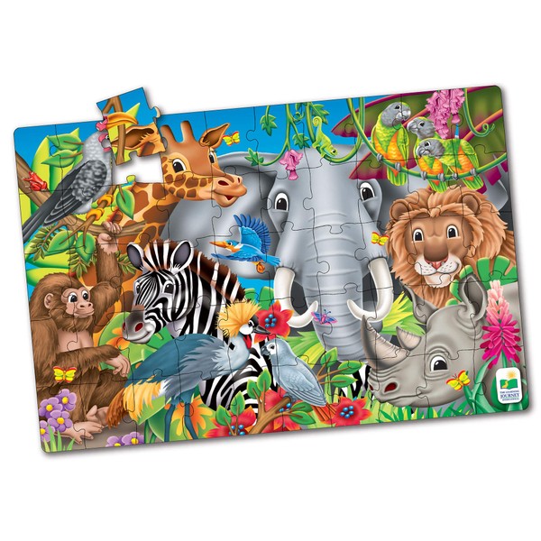 The Learning Journey: Jumbo Floor Puzzles - Animals of The World - Extra Large Puzzle Measures 3 ft by 2 ft