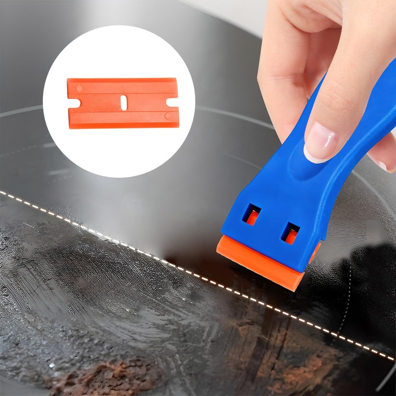 GALAMAX 100 Pcs Plastic Blades for Scraper, Plastic Scraper Replacement