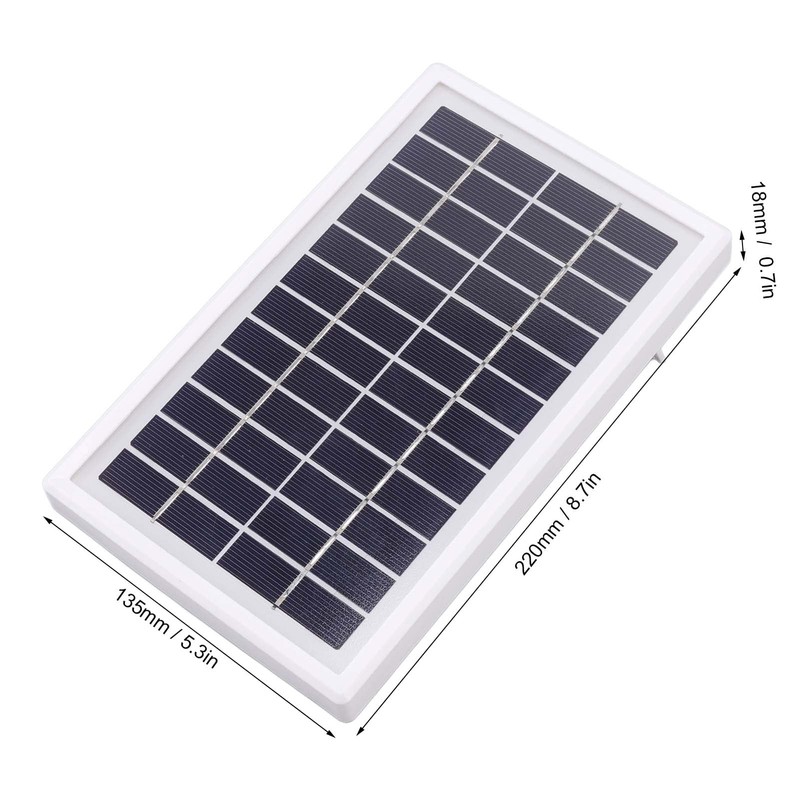9V Solar Panel, High Efficiency Polysilicon Panel, Portable 3W Solar