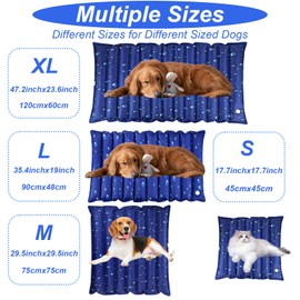 Dog Cooling Mat, 35.4" x 18.9", Cooling Mat for Dogs and Cats, Suitable for All Types of Pets, Durable Cooler Fabric for Better Cool Sensation, Keeping Pets Cool in Summer Heat (Dewdrop)