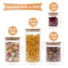 Xtulina 950ML Glass Kitchen Storage Jars, Airtight Storage Containers with