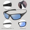 WIESMANN Polarized Sunglasses Men Women Rectangular Wrap Sun Glasses for