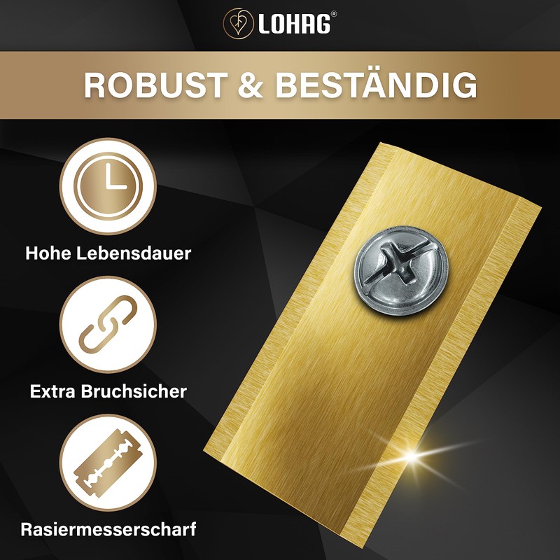 lohag® 30 Robotic Lawnmower Blades for Worx Landroid - with