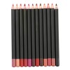 12pcs Matte Lip Liner Pencils Smooth Lip Shaping Pen Eyebrows Eyeliner Multipurpose Makeup