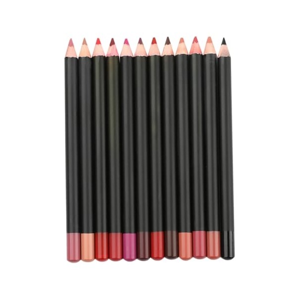 12pcs Matte Lip Liner Pencils Smooth Lip Shaping Pen Eyebrows