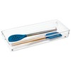 iDesign Linus Plastic Kitchen Drawer Organizer for Silverware, Spatulas, Cutlery,