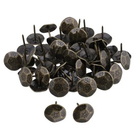 Yibuy 50 x Bronze Furniture Nails 23mm x 20mm