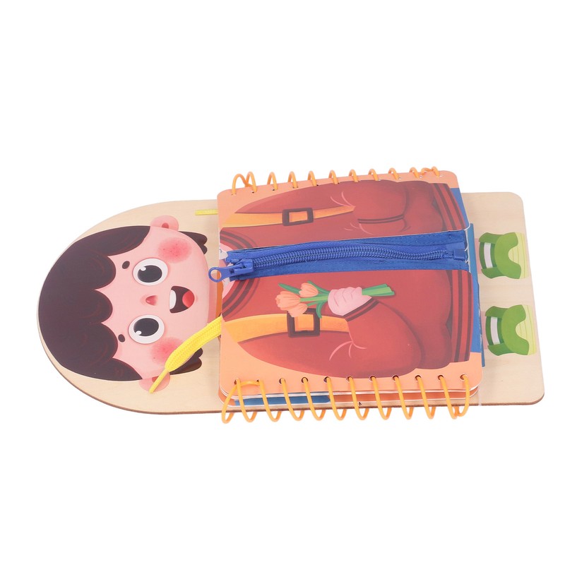 Learning to Dress Board Wooden Early Learning Basic Life Skills