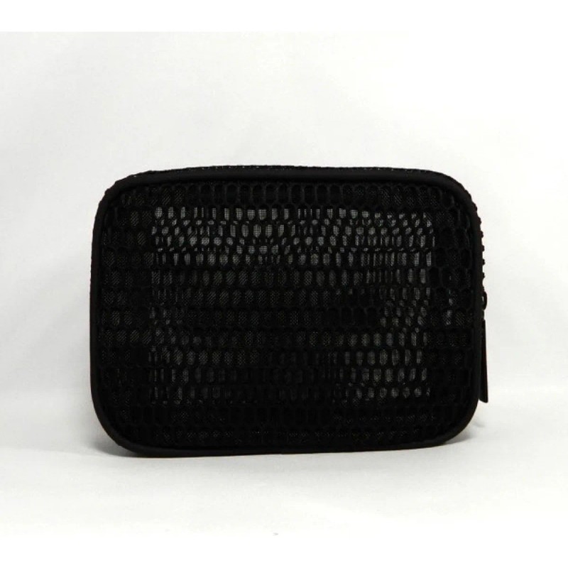 Cosmetiquera Fenty Beauty Let's Mesh Travel Bag Malla Negra Calada