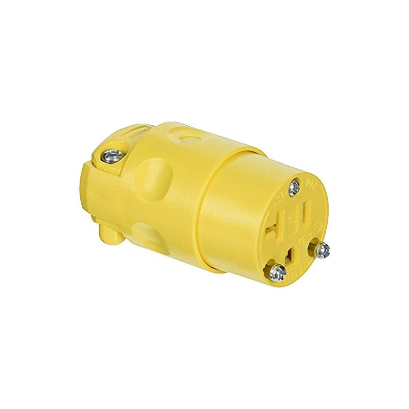 Leviton Conn Workshop 2PO 3WI Polar 20A125V, 520CV, Yellow