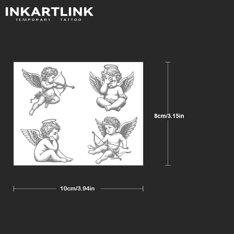 INKARTLINK 2 Pack 2 Weeks Long Lasting Waterproof Jagua Tattoo