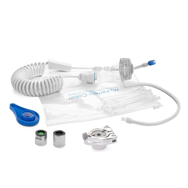 Colon Cleanse My Perfect Colon Care Travel, Enema Kit for Colon Cleansing, It Connects to The Faucet, Douche for Colonic Irrigation at Home and on The Go, Travel Adapter Included, Italian Product