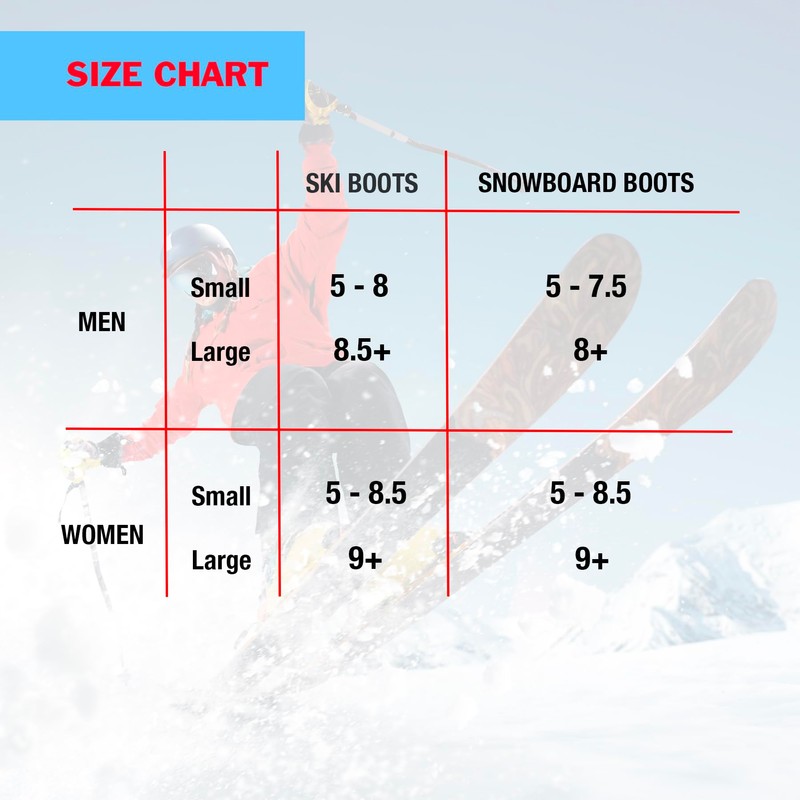 Ski & Snowboard Boot Fitting Liner Sleeve with 4 Pack