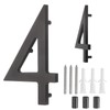 sourcing map Floating House Numbers, 6 Inch Solid Aluminum Modern