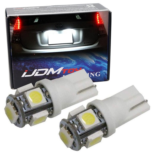 iJDMTOY 5-SMD 168 194 2825 T10 Replacement Bulbs Compatible With