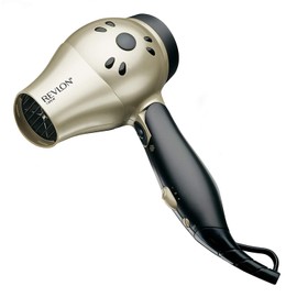 Revlon Secadora de Cabello Iónica Compacta Perfect Heat con Recubrimiento de Cerámica, Mango Plegable, Dorado