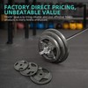 Fitvids Barbell Weight Set, Cast Iron 1" Standard Weight Plates
