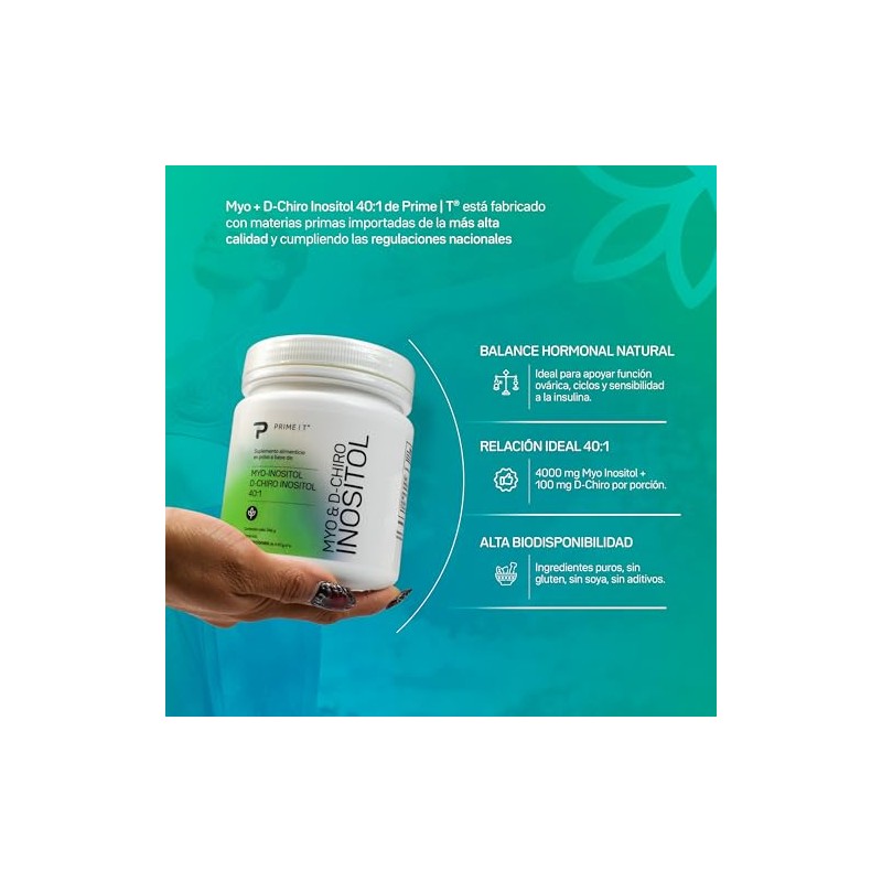 Primetech Nutrition Myo Inositol Y D Chiro Inositol 40:1 En