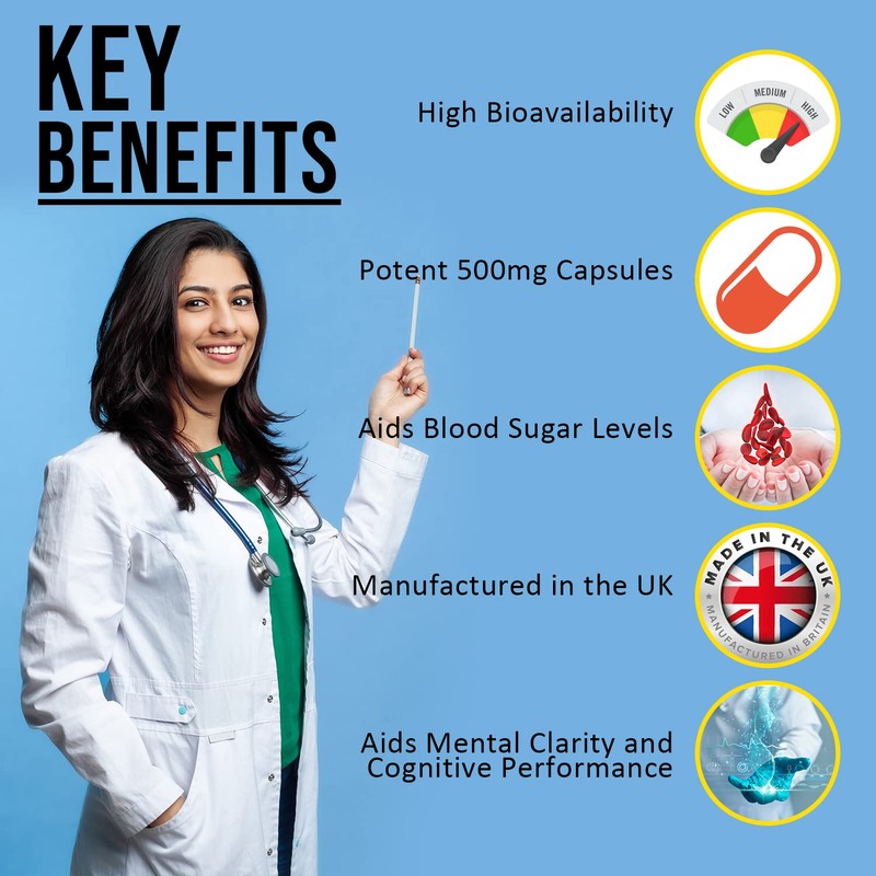 Nuke Nutrition Berberine Supplement 500mg | 120 Capsules
