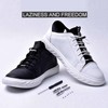 Elastic Metal Shoelace Buckle Lock Hook for Sneakers Lace Black BL10526 100ea