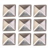 100 Pcs Silver Flat Back Rivet Studs for Gluing Bags,