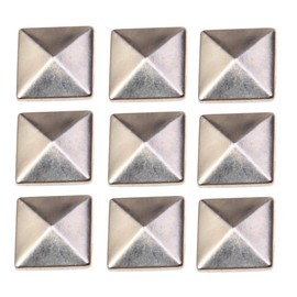 100 Pcs Silver Flat Back Rivet Studs for Gluing Bags, Clothes, Belts, Shoes