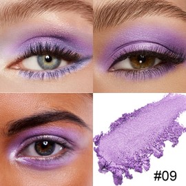 Jutqut Eyeshadow Pen, Glitter Metallic Eyeshadow Shimmer Eyeliner Stick, Durable Eyeshadow Pencil, Pearlescent Creamy Texture, Eye Highlighter Makeup Stick, 09