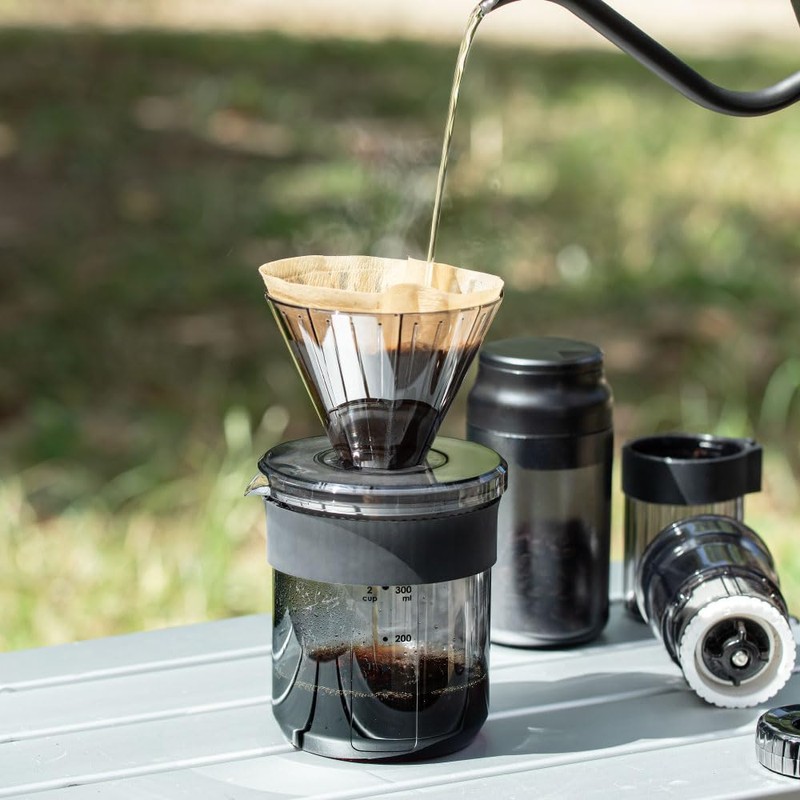 &NE NKW-373 Tritan Dripper & Server, Black, 15.2 fl oz