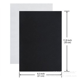 RZJZGZ Adhesive Felt Sheet Black Felt 8.3x11.8in 1mm Fabric Adhesive Sticky Back Felt Sheets for Art and Craft Making (5PCS)