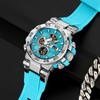 findtime Colourful Watches Men's 5ATM Waterproof Digital Watch with Double