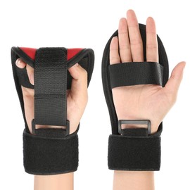 Stroke Rehabilitation Aids, Fingers Support Training Brace, Stroke Rehabilitation Training Gloves Finger Anti-spasticity Rehabilitation Auxiliary Training Equipment Hand Brace(Hook and Loop gloves)
