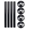 E2trade Black 15mm Radiator Pipe Hole Collars Cover Radsnaps (Pack
