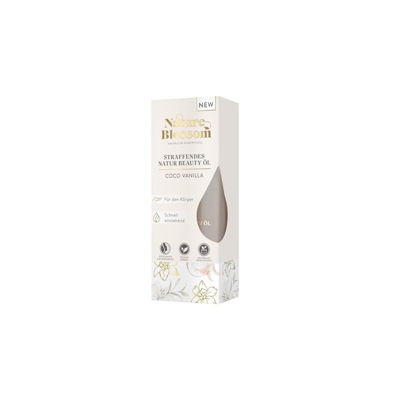 Nature Blossom Coco Vanilla - Olio di bellezza naturale rassodante,