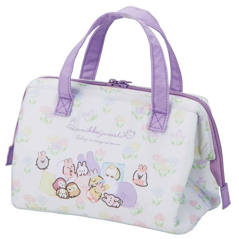 Skater KGA1-A Insulated Lunch Bag, Sumikko Gurashi, Rabbit Rice Bowl