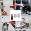 13-in-1 Ratcheting Screwdriver | Multi-Bit Storage | Retractable Cartridge |