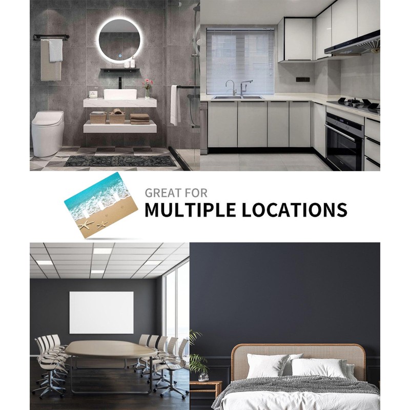 Moslion Beach Starfish Seashell 3 Gang Light Switch Cover Summer