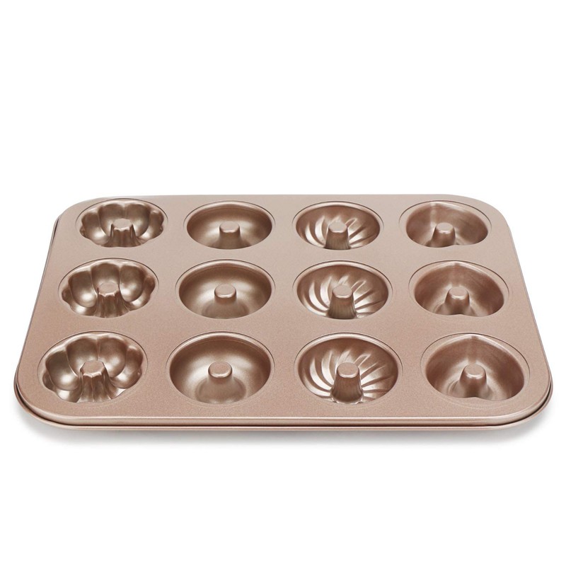 Beasea Donut Baking Pans, 1 Pack Nonstick Small Mini Doughnut