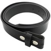 Genuine Leather Press Stud Belt Strap without Buckle. For Interchangeable